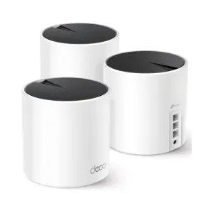 TP-Link Deco AX3000 WiFi 6 Mesh System(Deco X55) - Covers up to 6500 Sq.Ft. , Replaces Wireless Router and Extender, 3 Gigabit ports per unit, supports Ethernet Backhaul