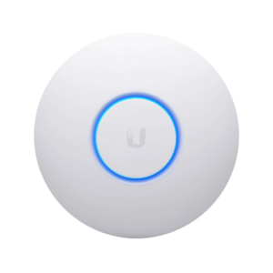 Ubiquiti UAP-NANOHD-US indoor access point with dual-band WiFi, MU-MIMO support, and PoE installation